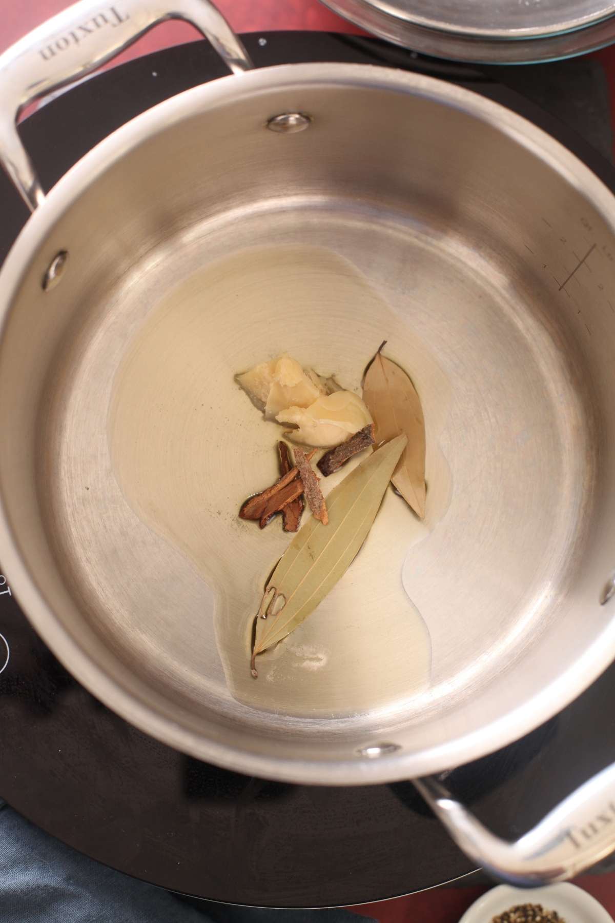 Ghee Tempering With Whole Spices.
