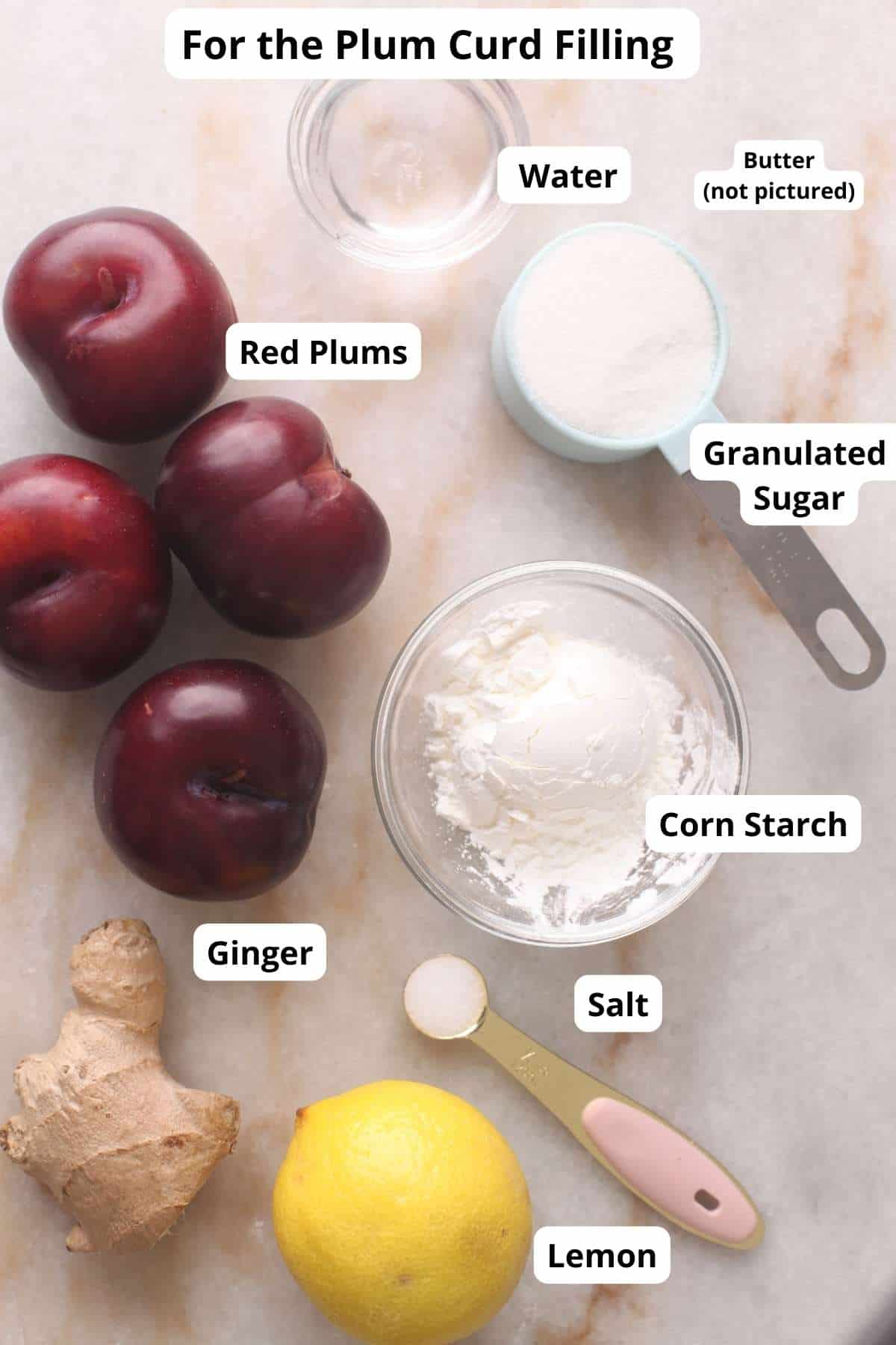 Plum Curd Filling Ingredients