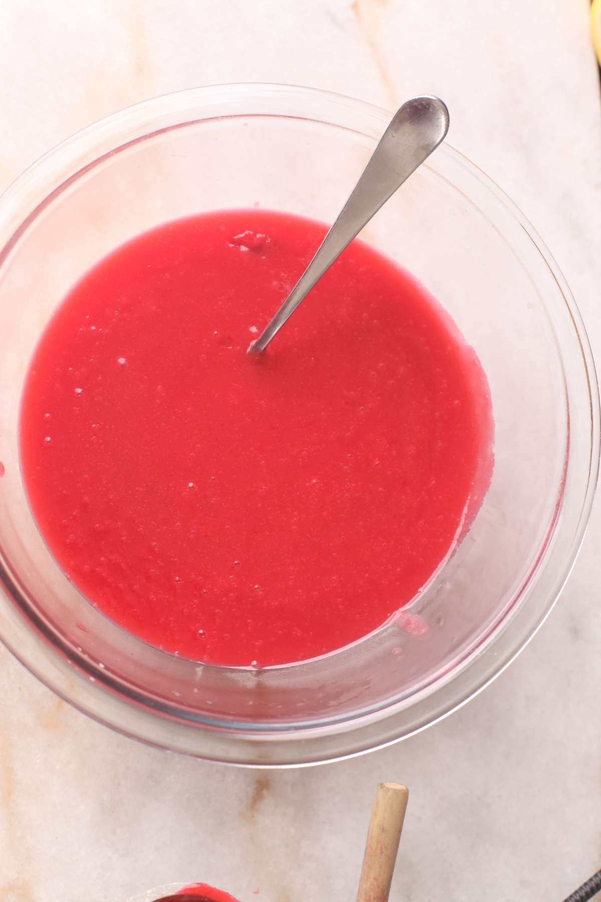 Smooth Eggless Plum Curd is ready. 