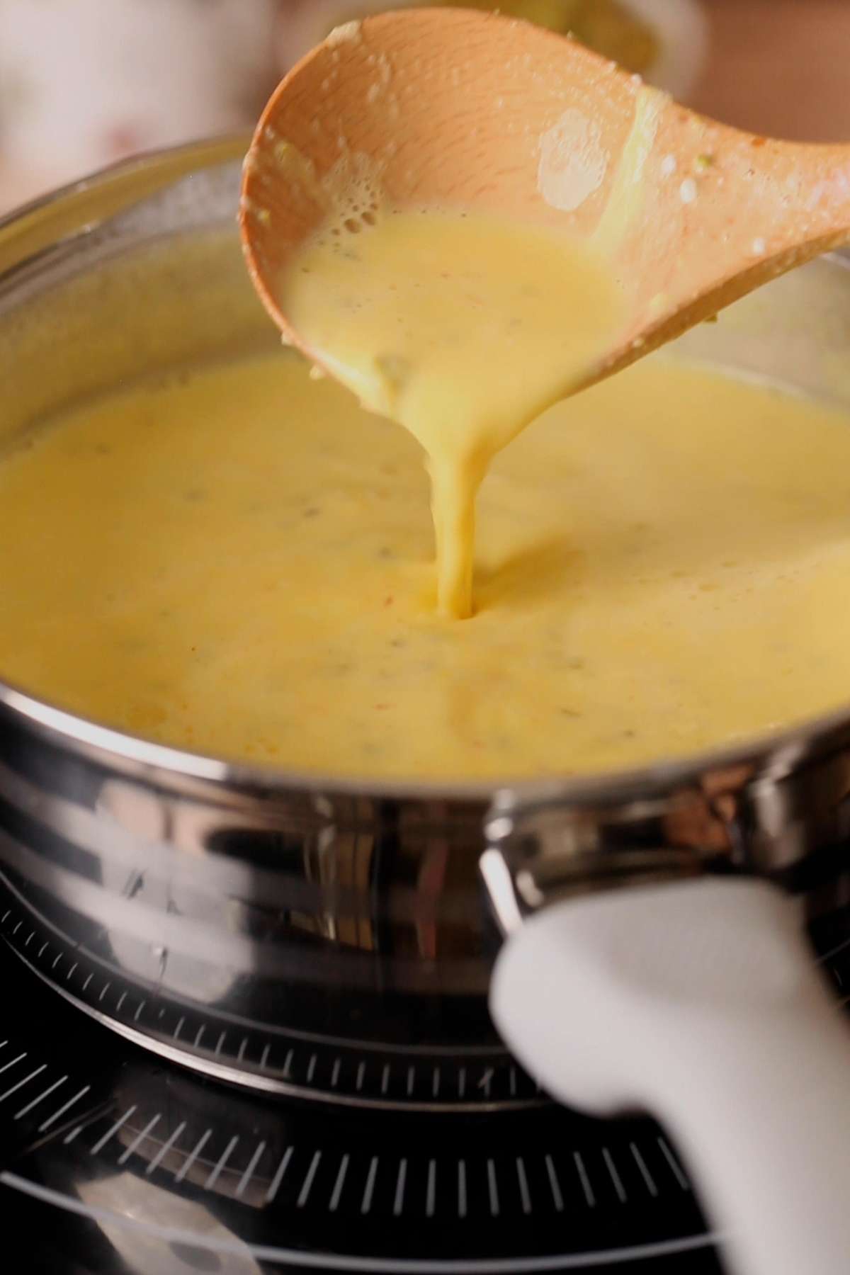 Rasmalai Milk is thick and reduced.