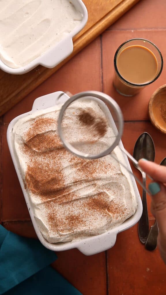 Dust with chai masala.