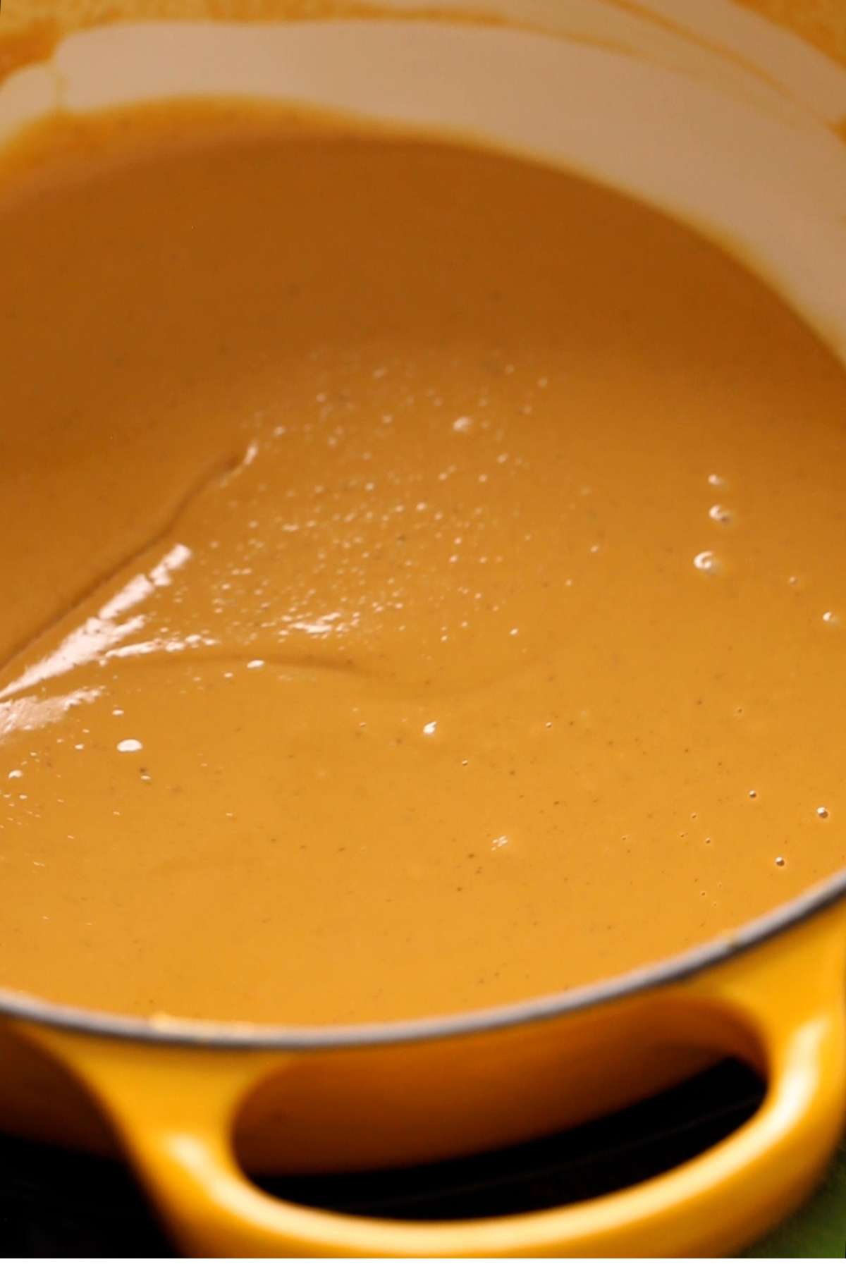 Besan mixture gets golden brown  after roasting. 