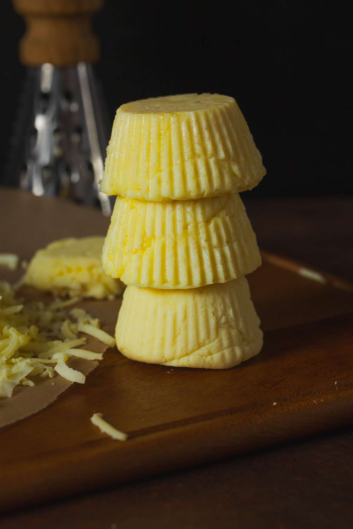 Instant Mawa blocks piled on top of each other.