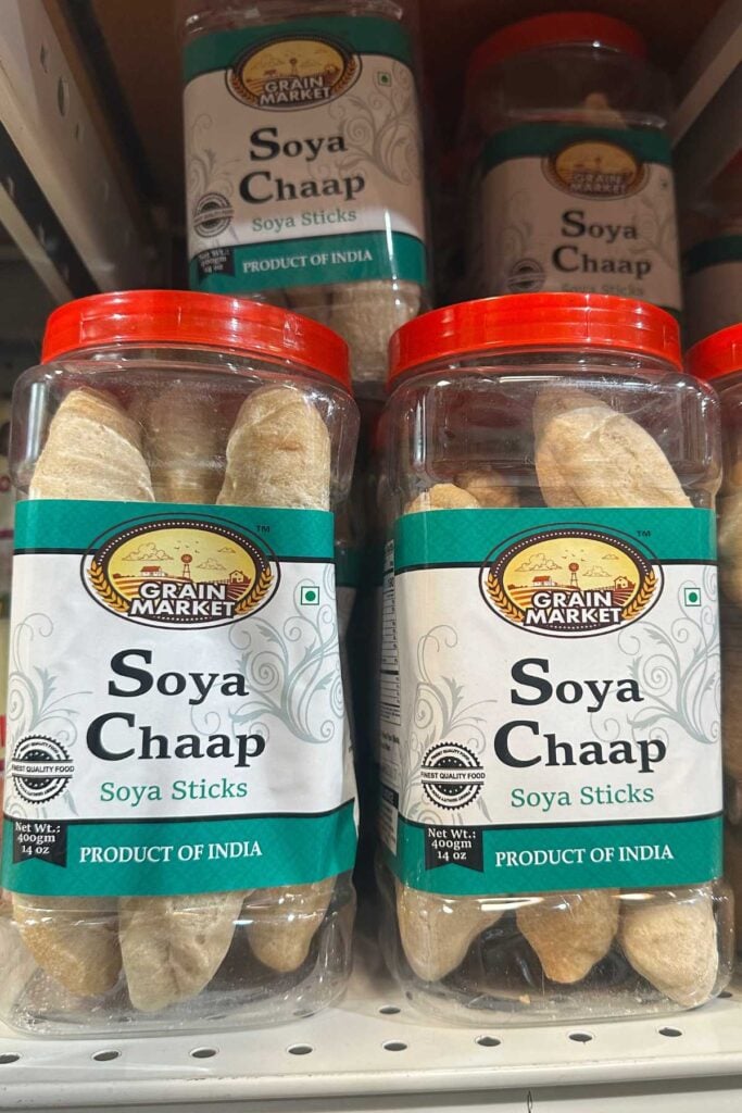 Dry Soya Chaap Sticks.