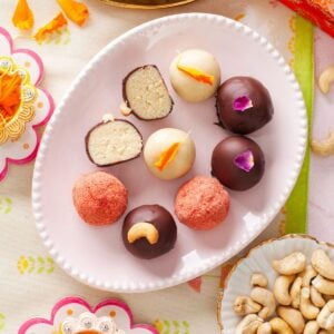 Kaju Katli Truffles Featured Image.