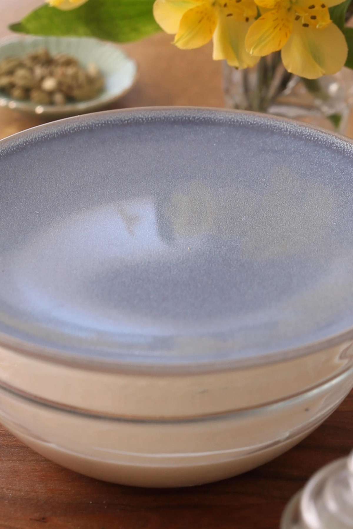 Batter is left to rest.