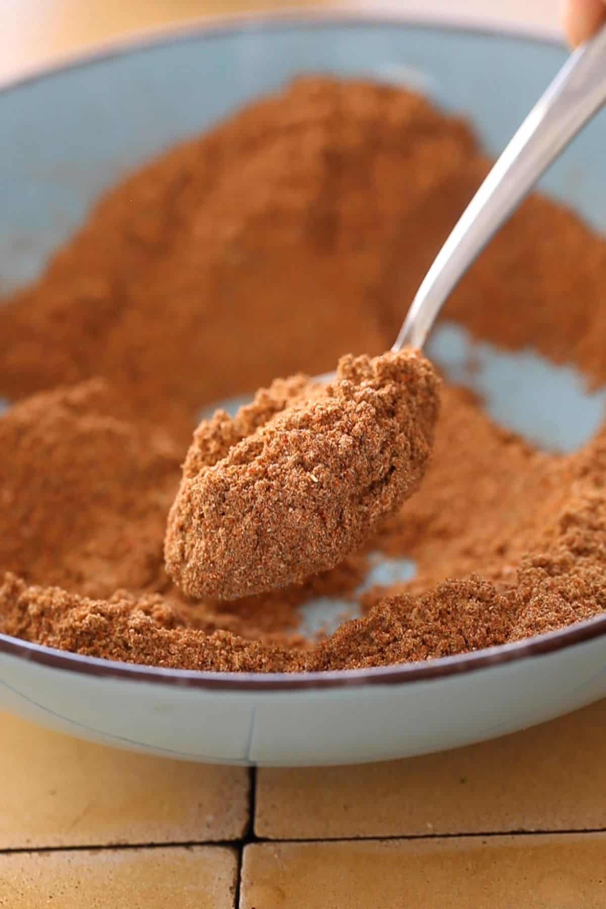 Add salt and chaat masala is ready.