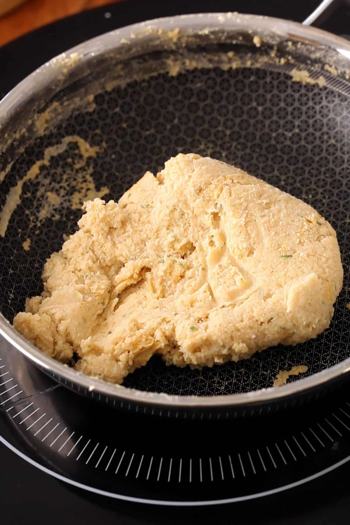 Urad dal filling is ready for stuffing the kachoris.