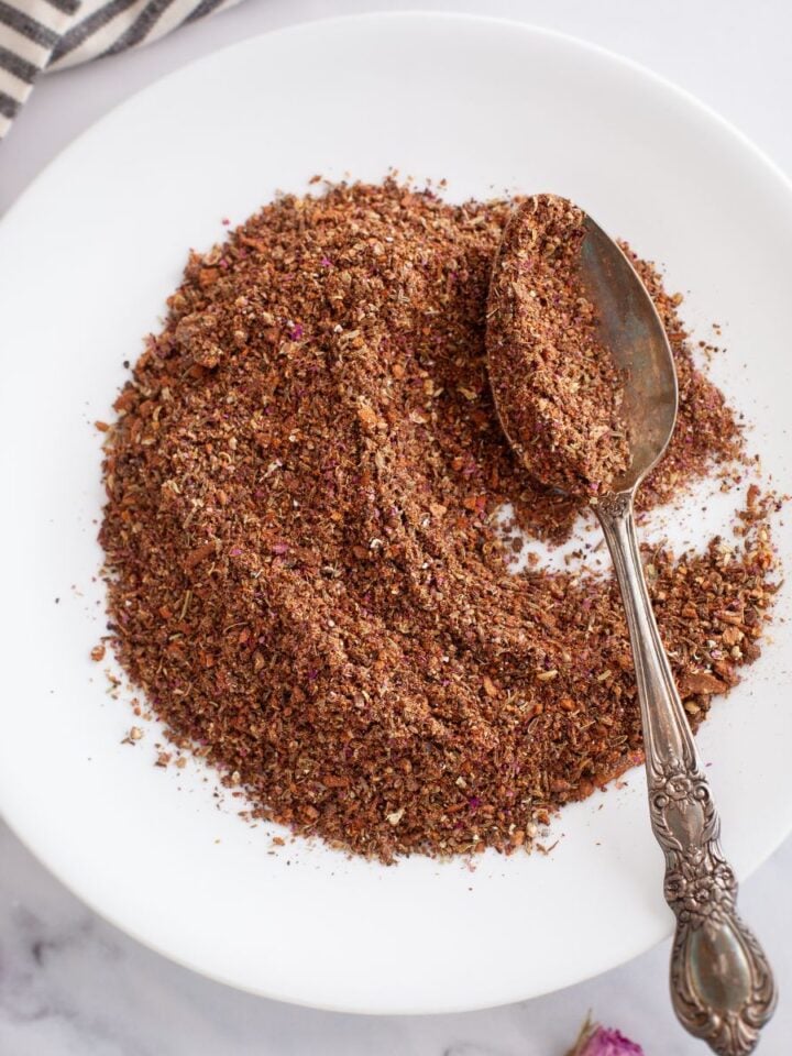 Homemade biryani masala powder recipe featured image.