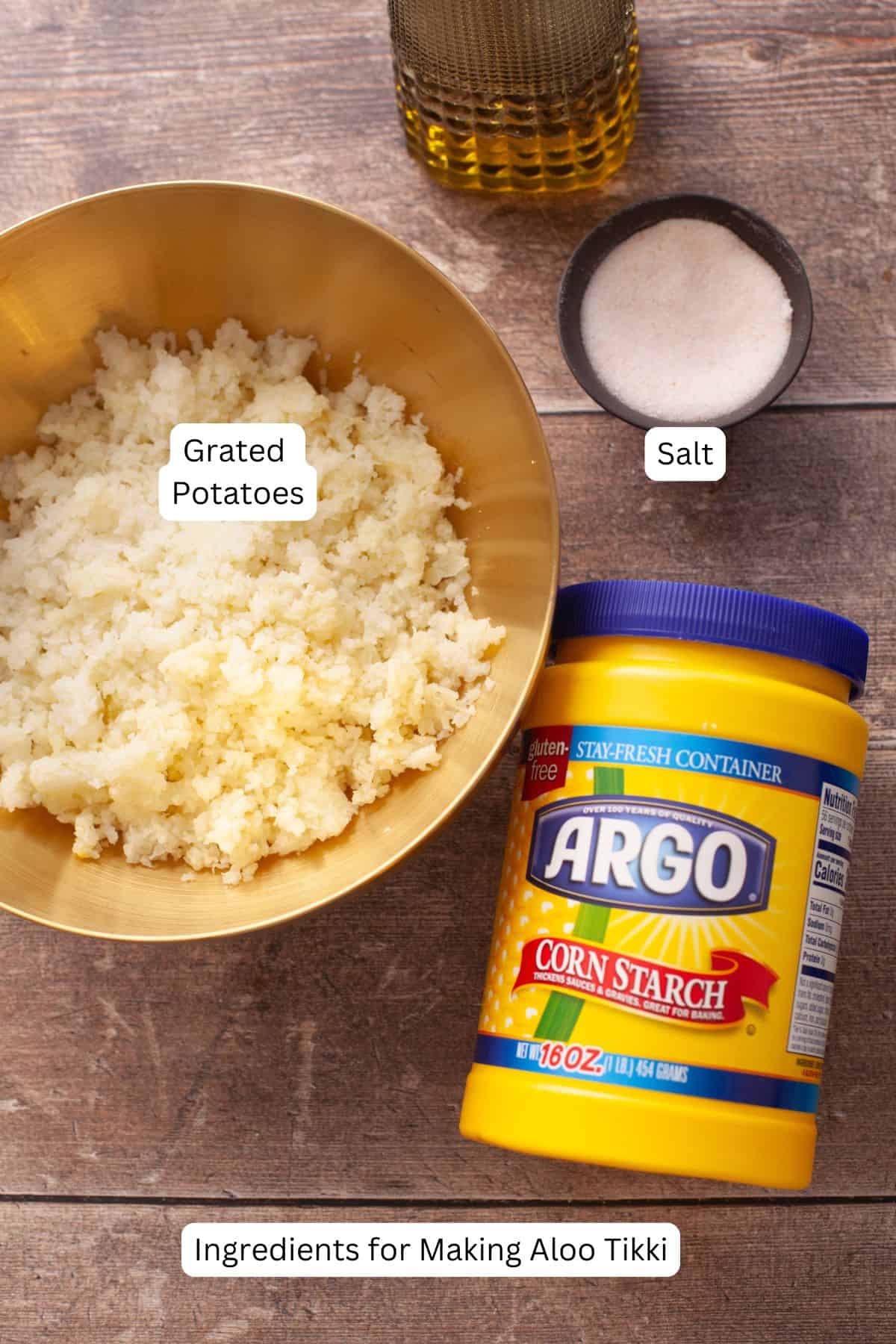 Ingredients Needed to Make Aloo Tikki.