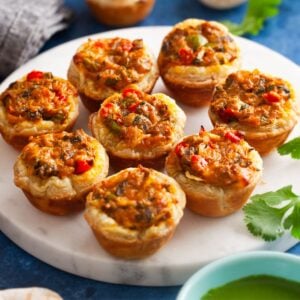 Masala Mushroom Tartlets Featured Image.