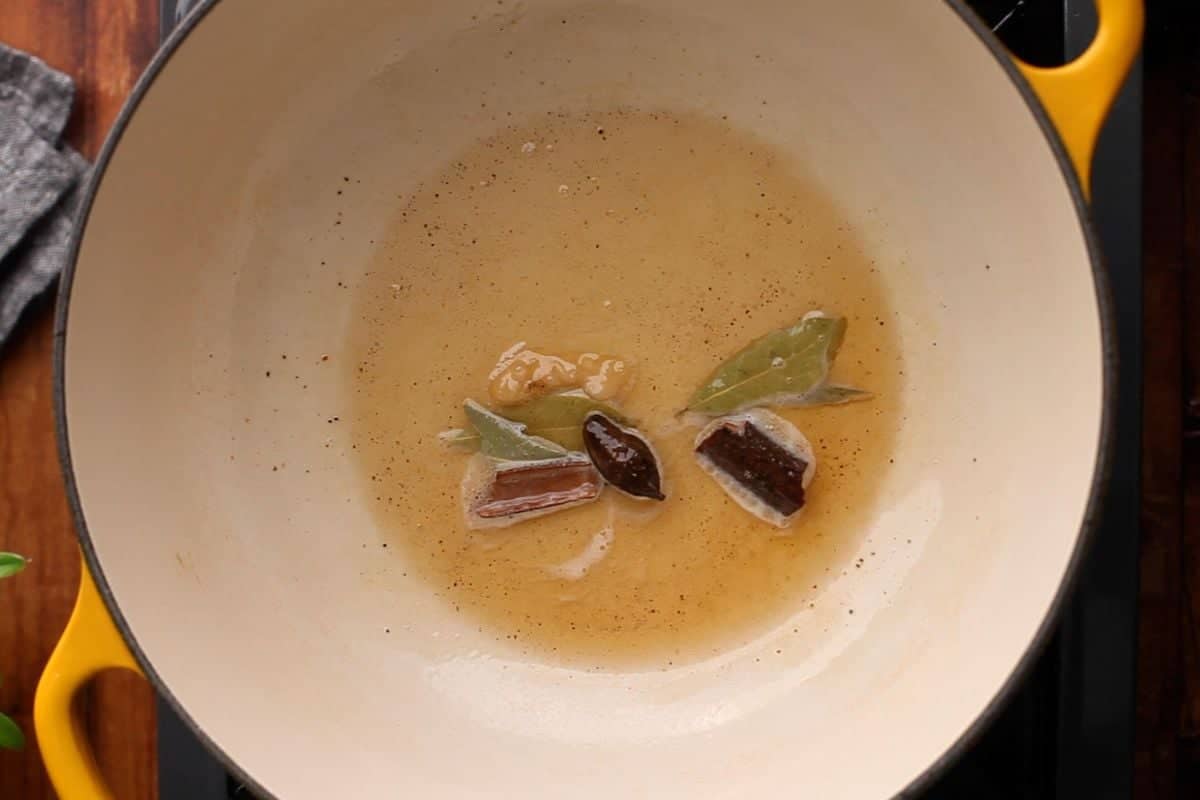 Ghee Tempered with wholes spices.