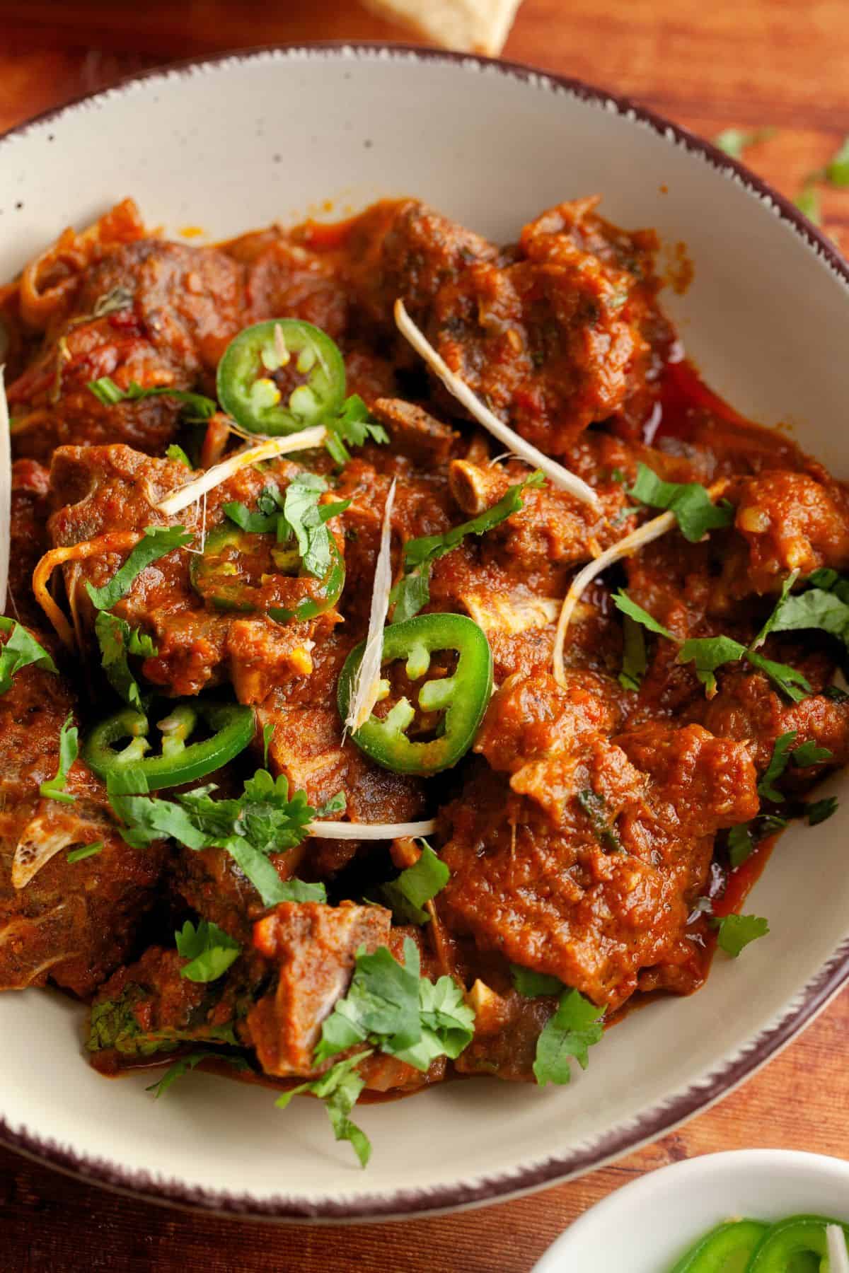 Closeup image of kadhai goat.