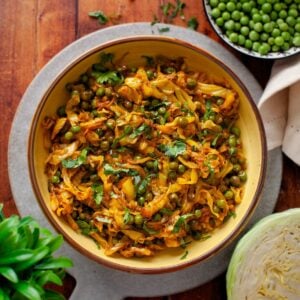 Cabbage Sabzi Featured Image.