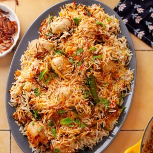 Egg biryani featured image.