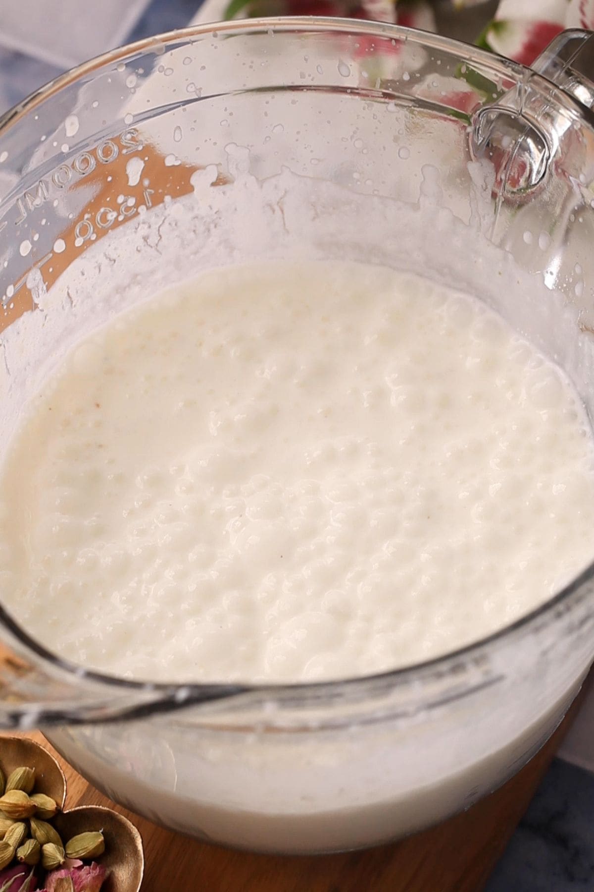 Frothy & creamy sweet lasii is ready to enjoy.