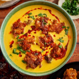 Kadhi Pakora Recipe Featured Image.