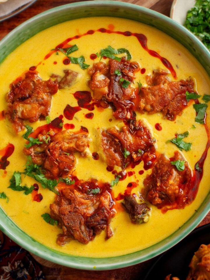 Kadhi Pakora Recipe Featured Image.