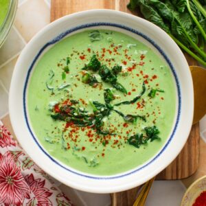 Spinach raita featured Image.