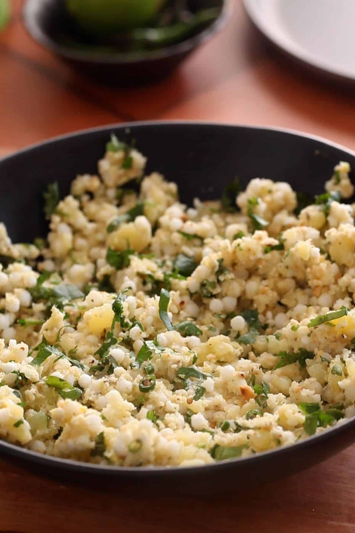 Sabudana vada dough is ready. 