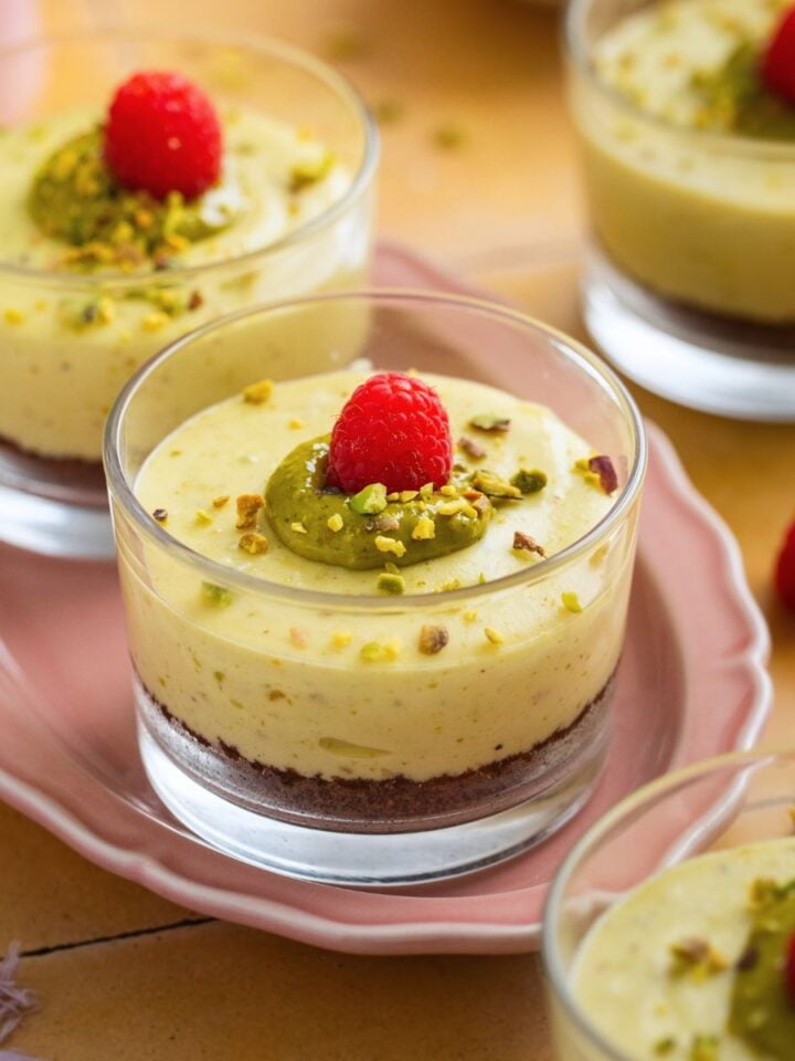 Pistachio Cheesecake Cups Featured image.